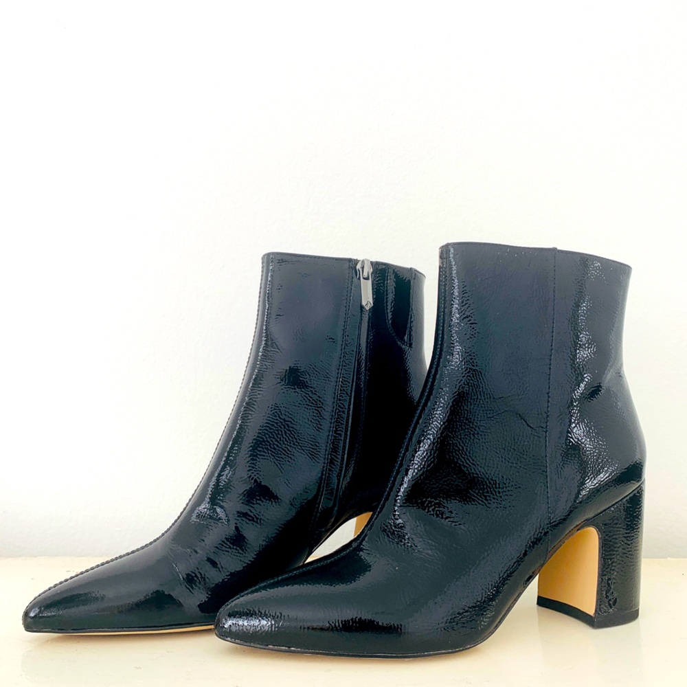 Sam Edelman Patent Leather Ankle Boots NEW!